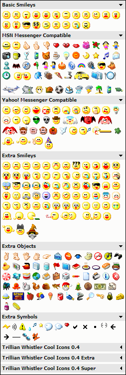 Trillian Whistler Cool Icons - Preview